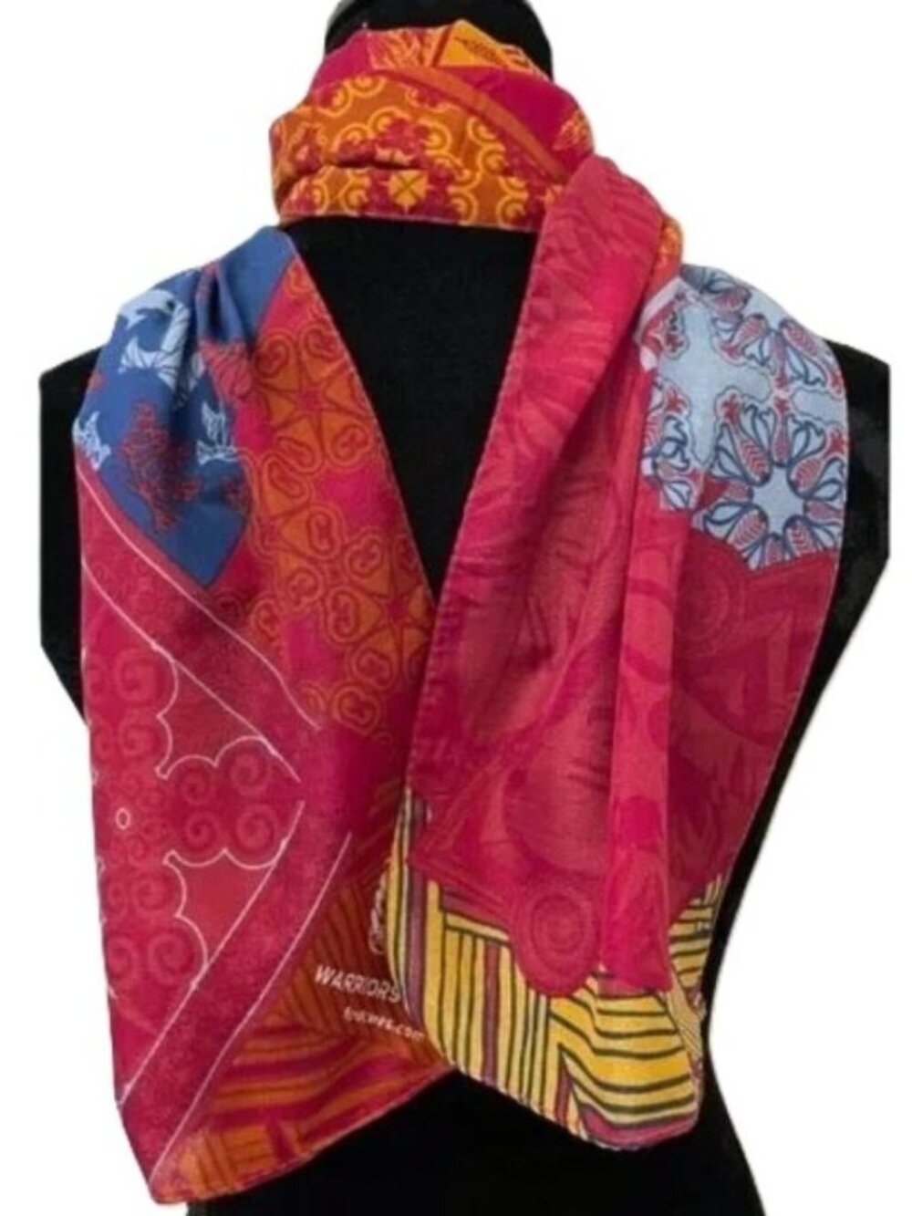 𝓕𝓸𝓻𝓭 𝗪𝗔𝗥𝗥𝗜𝗢𝗥𝗦 𝗜𝗡 𝗣𝗜𝗡𝗞 Breast Cancer Awareness Patchwork Scarf